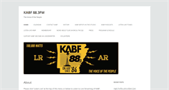 Desktop Screenshot of kabf.org